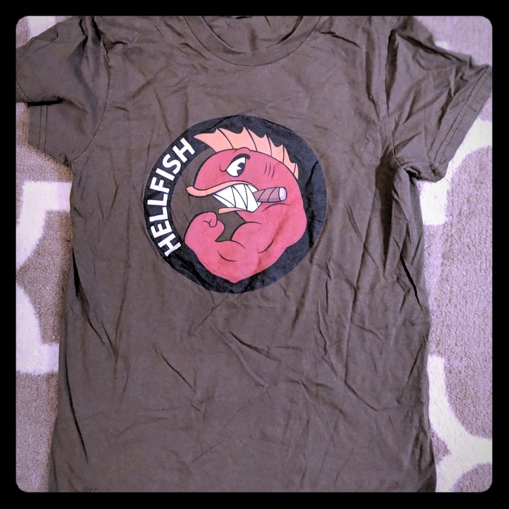 Simpsons vinatge Hell Fish shirt